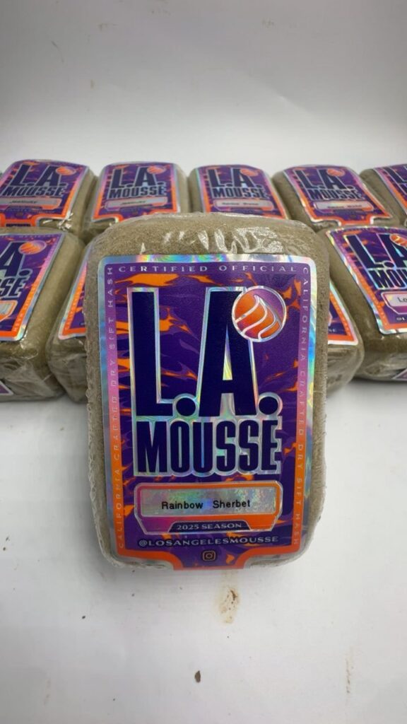 La Mousse: Rainbow Sherbet (Hash) — Premium Full-melt dry shift hash | Delivery Worldwide