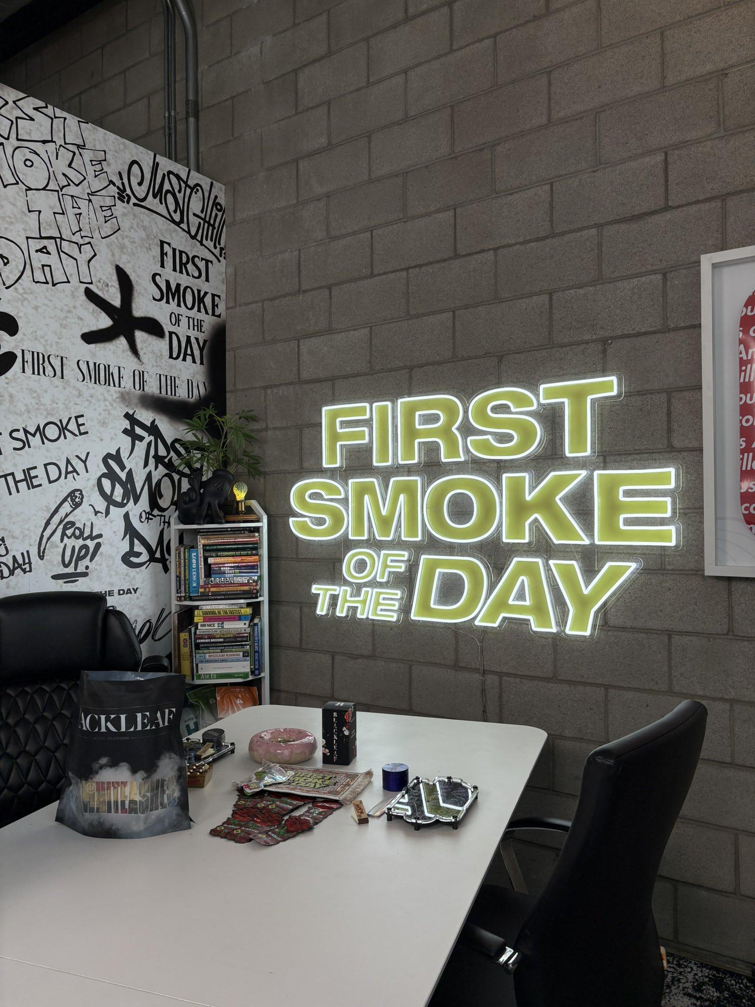 First Smoke of the day.