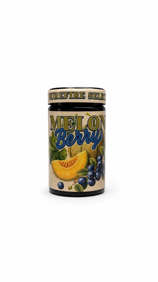 Surefire Selections Melon Berry cannabis jar packaging