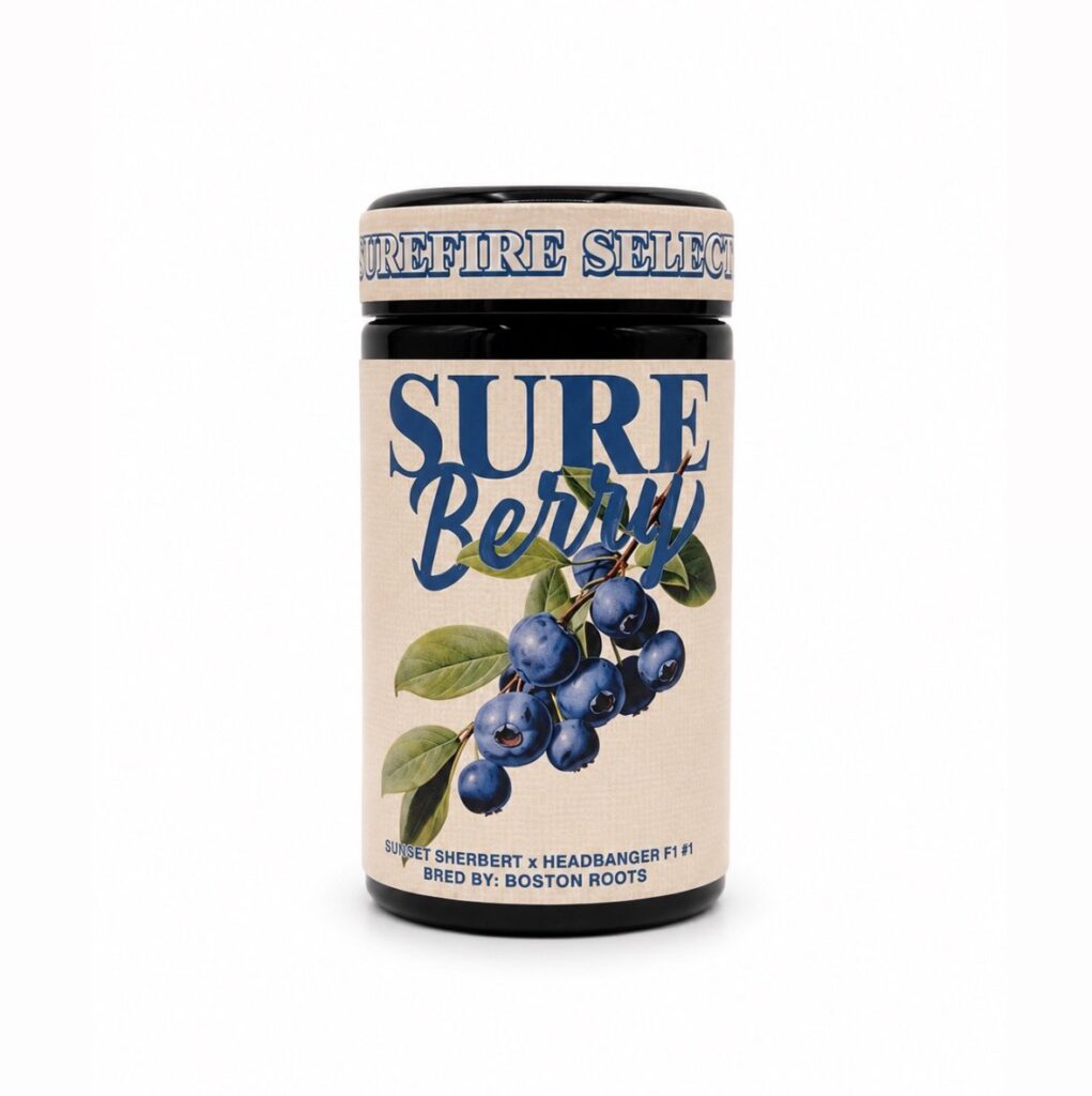Surefire Selections Sureberry cannabis jar packaging